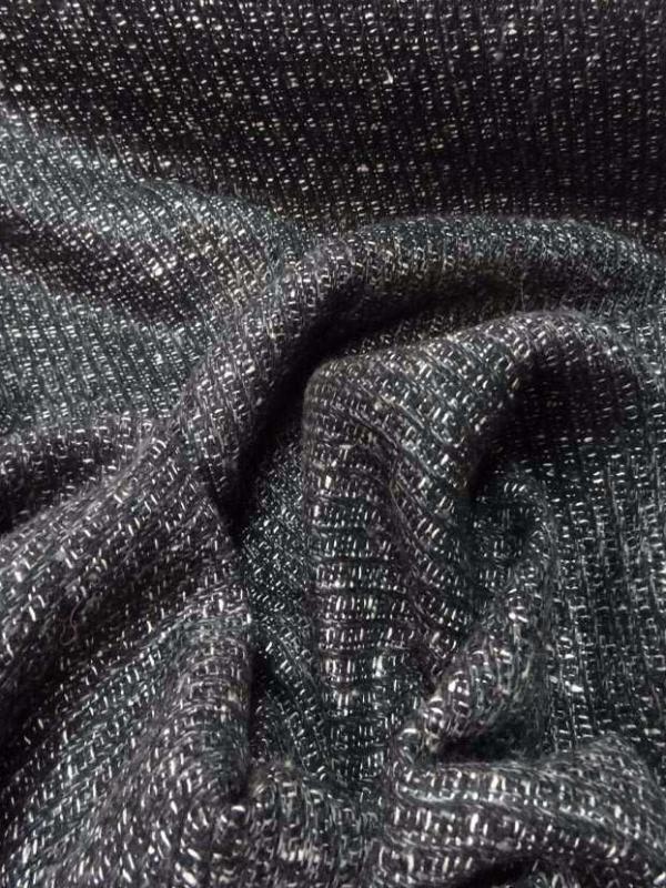 Lainage facon tweed noir blanc3
