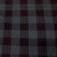 Lainage gris a carreaux style écossais rouge bordeaux