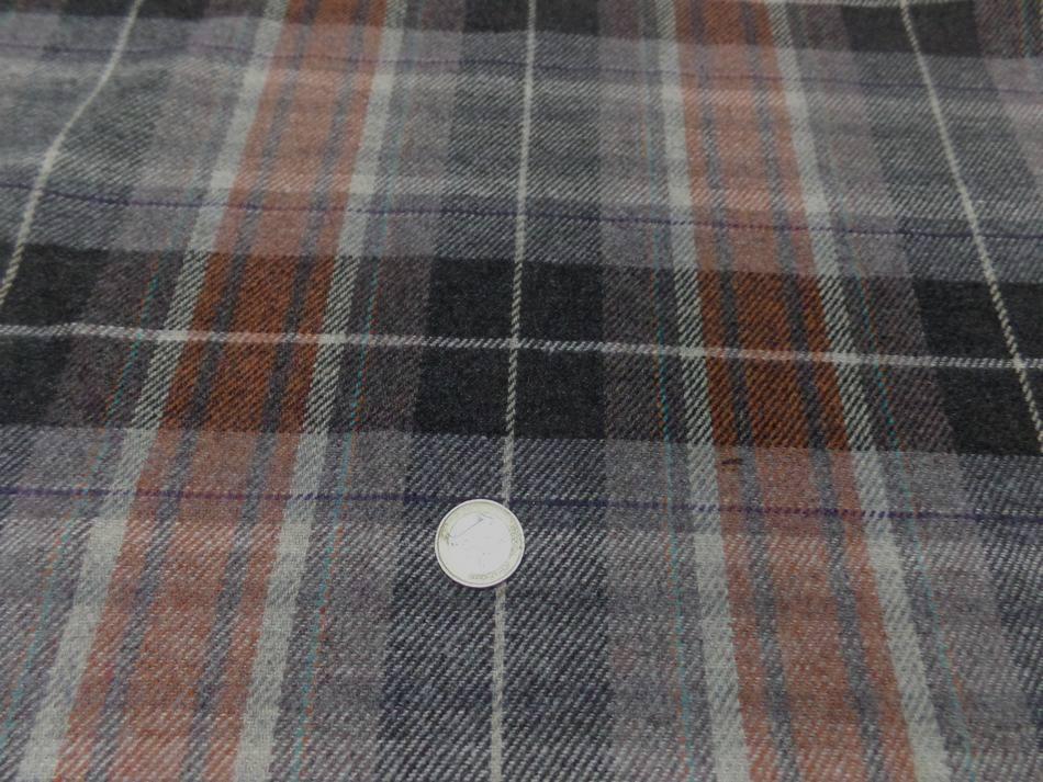Lainage laiger a carreaux marron gris9 1