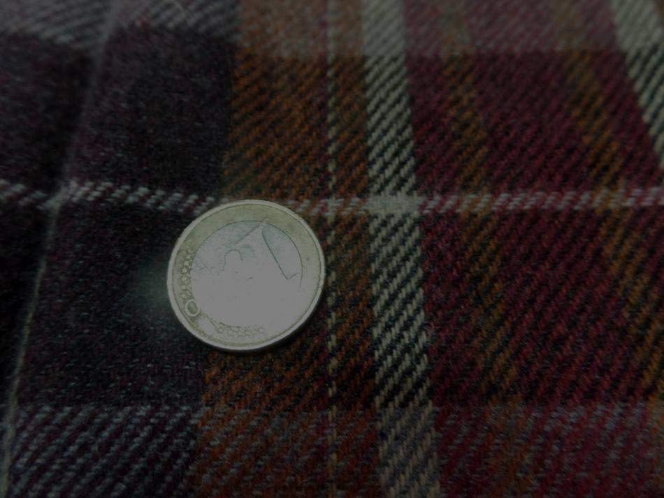 Lainage leger a carreaux marron bordeaux violet1