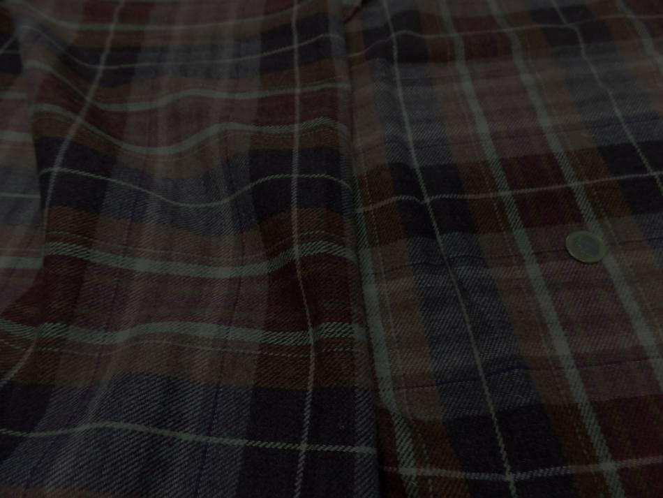 Lainage leger a carreaux marron bordeaux violet7