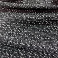 Lainage léger extensible petite bouclette chine noir blanc
