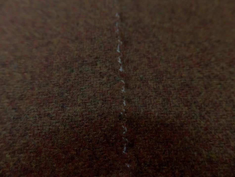 tissu lainage rouille chiné