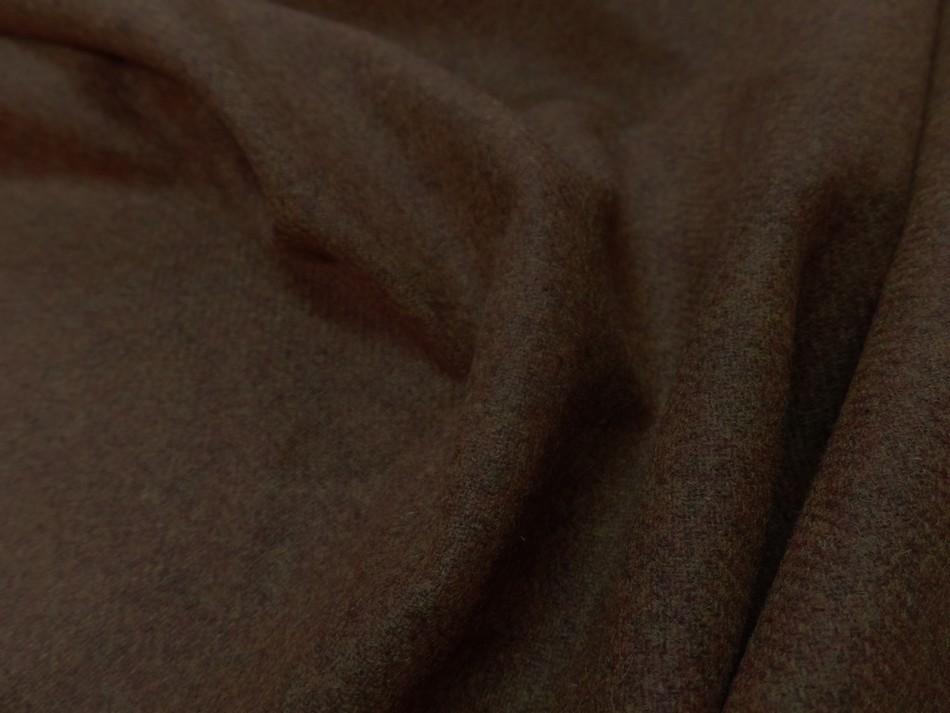 tissu lainage rouille chiné