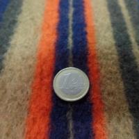 Laine bouillie beige a rayure ton bleu marron et orange en ligne
