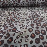 Laine legere ton gris taupe marbre imprime leopard07