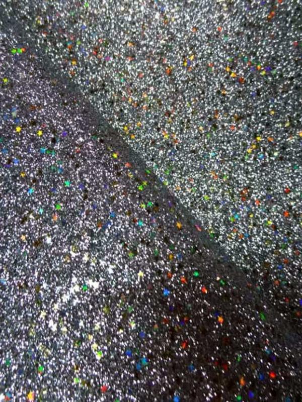 Lame metal a paillettes multicolore