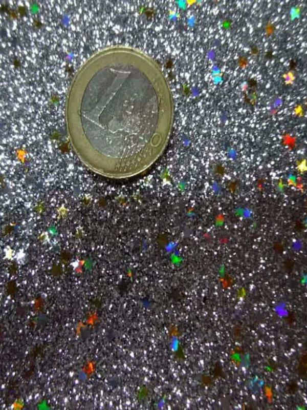 Lame metal a paillettes multicolore