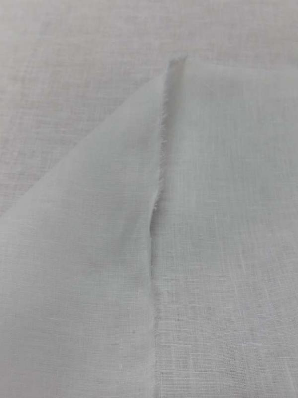 TISSU Lin 100% blanc en 1 45m de large
