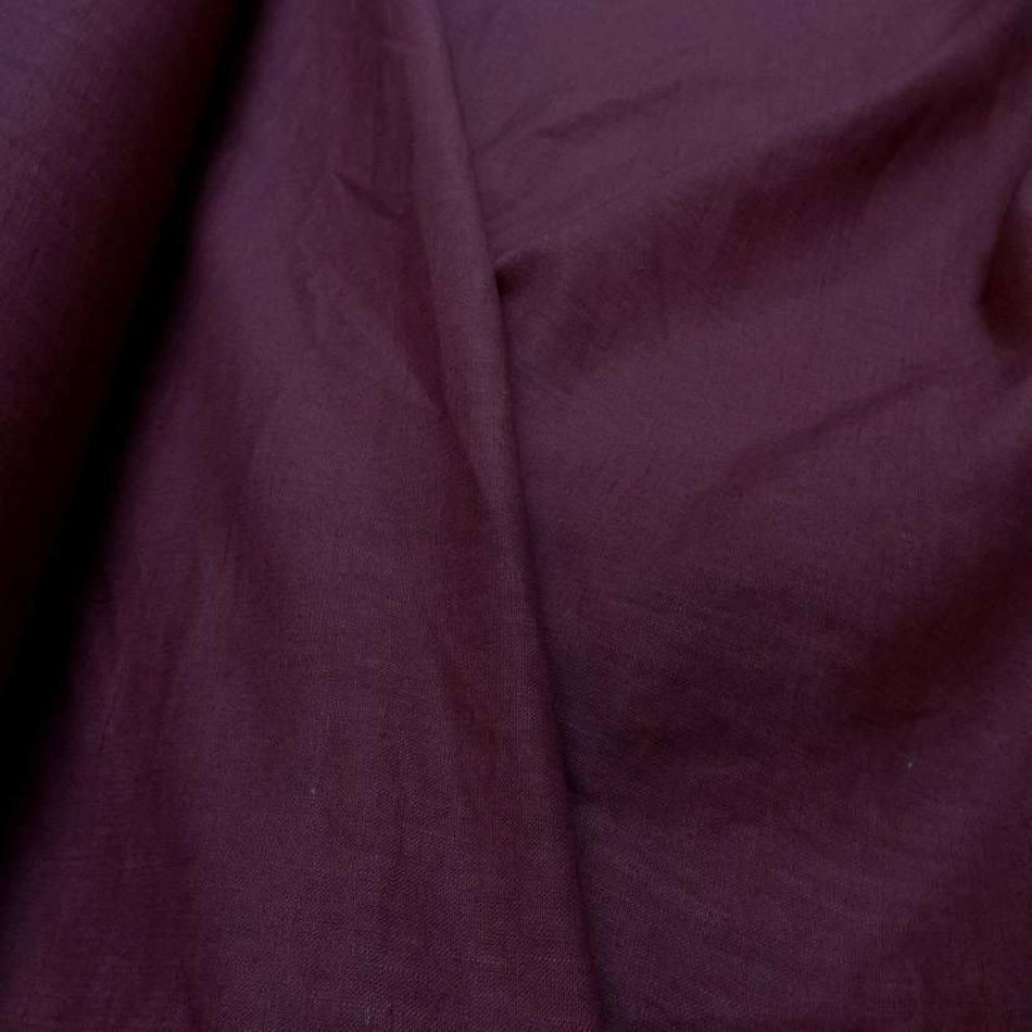 tissu lin 100% lie de vin