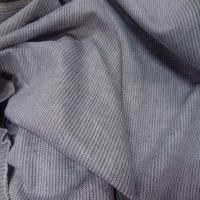 Lin chambray gris beige chine a rayures tres fine style chevron