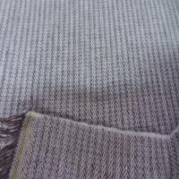 Lin chambray gris beige chine a rayures tres fine style chevron05