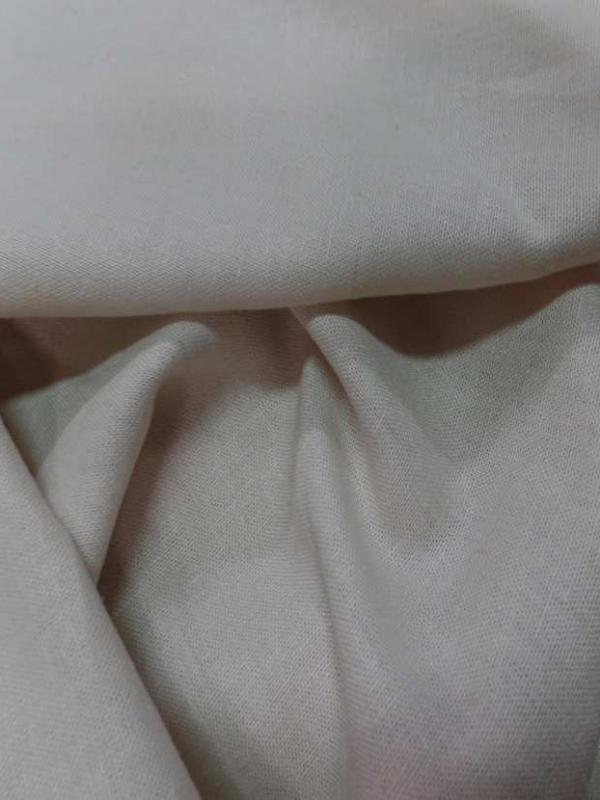 Lin coton blanc casse beige tres clair