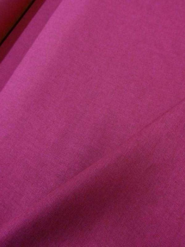 Lin coton rose fuchsia