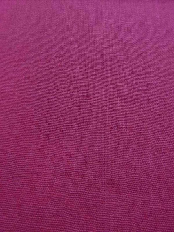 Lin coton rose fuchsia
