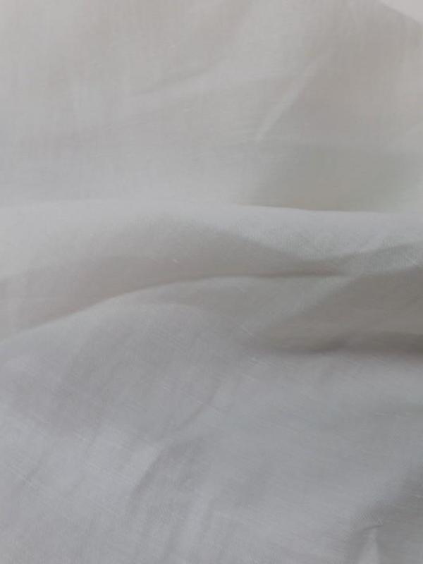 Lin coton soie blanc cassé