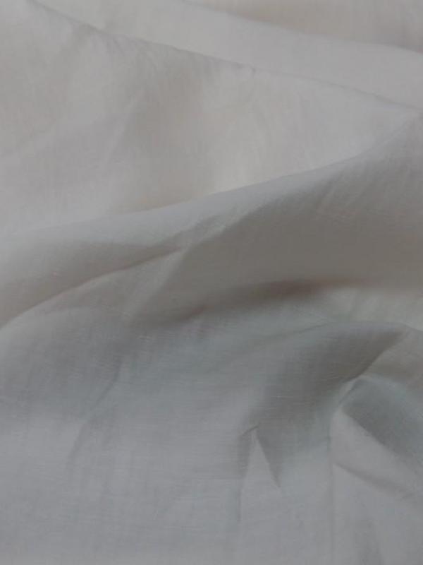 Lin coton soie blanc cassé