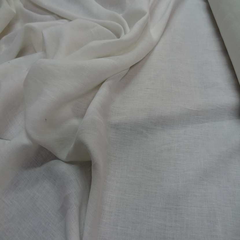 tissu Lin écrue 100% lin