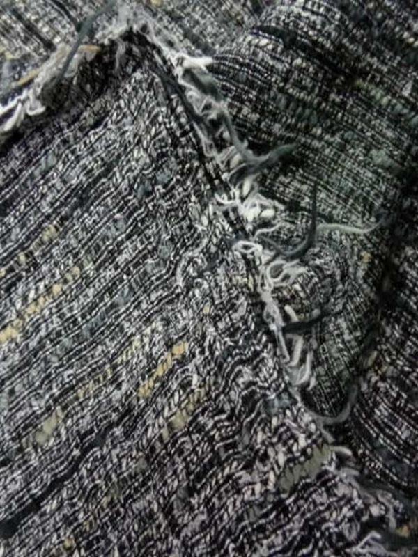 Lin faconne gris