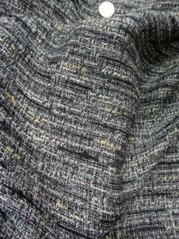 Lin faconne gris