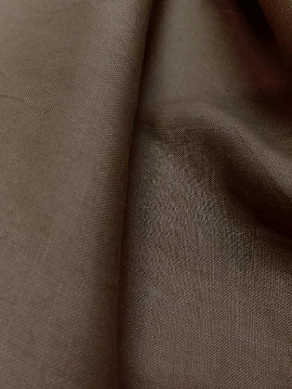 Lin fin marron safran