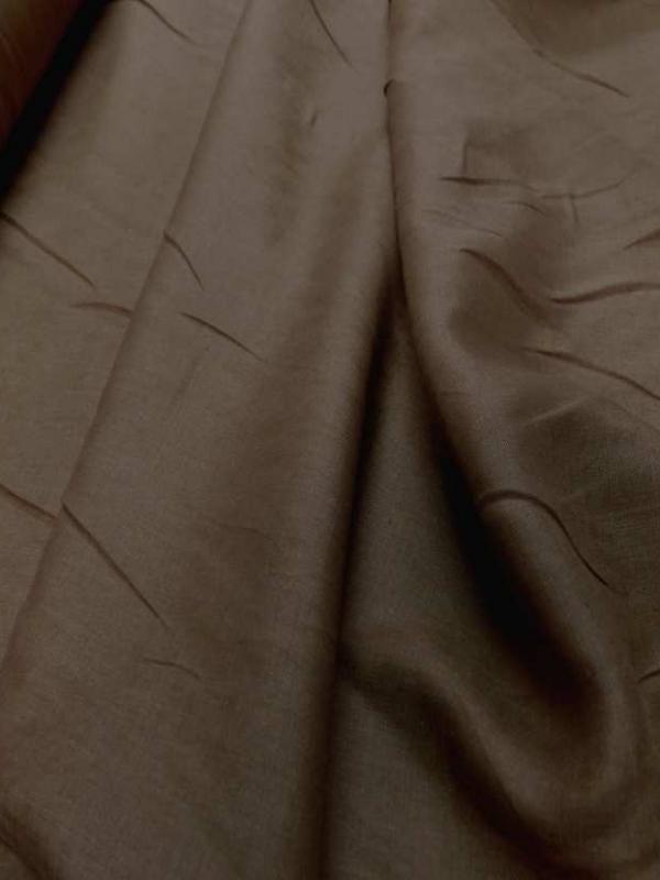 Lin fin marron safran
