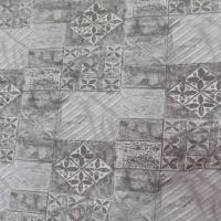 tissu Lin viscose beige taupe blanc imprimé carreaux fleurs pas cher