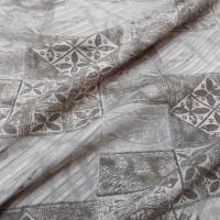 tissu Lin viscose beige taupe blanc imprimé carreaux fleurs en ligne