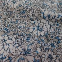 Lin viscose imprime gris blanc bleu05