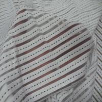 Lycra a bandes faconne blanc et transparent1