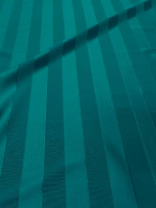 Lycra a bandes satine bleu turquoise
