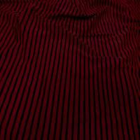 Lycra a rayures rouge noir3