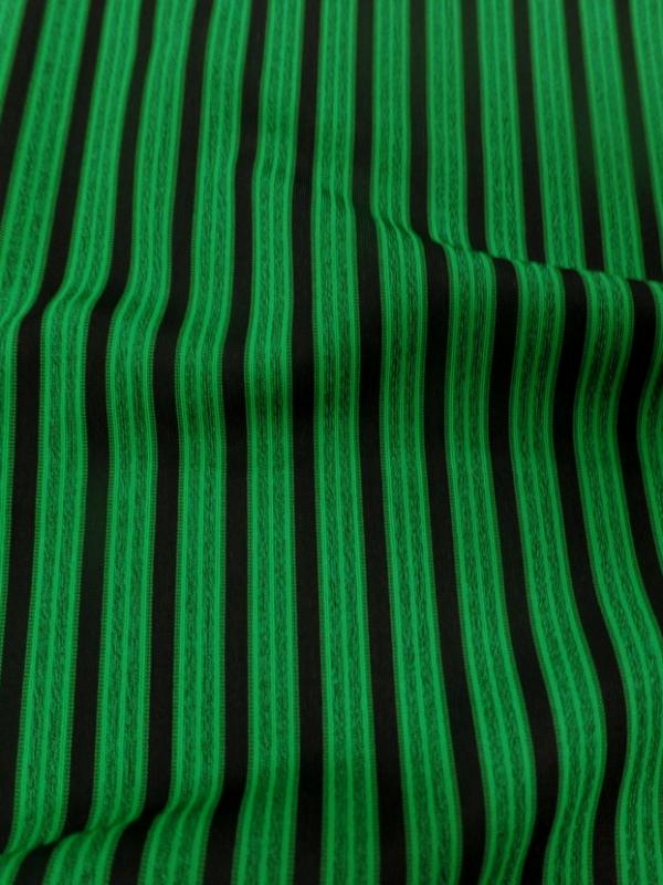Lycra a rayures vert et noir07