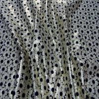 Lycra blanc bleu marine et lurex dore09