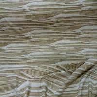 Lycra blanc imprime ton beige