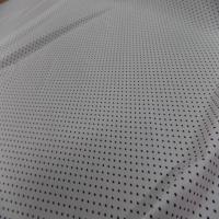 Lycra blanc satine a petit pois noir1