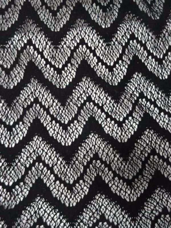 Lycra dentelle ton noir pas cher