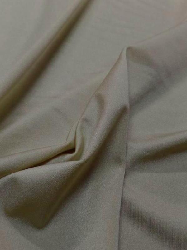 Lycra epais satine beige clair
