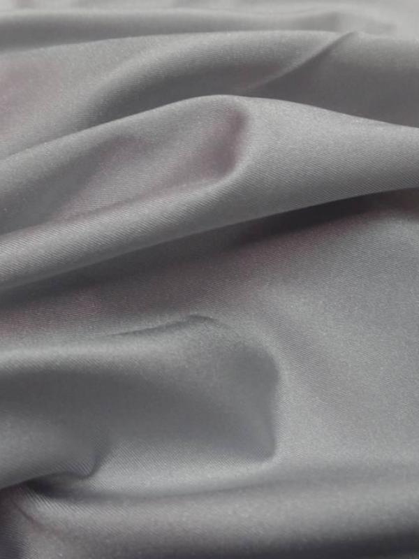 Lycra épais satiné gris perle