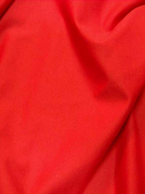 Lycra extensible dans le 2 sens rouge vermillon