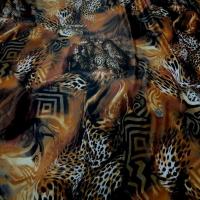 Lycra fin imprime leopard