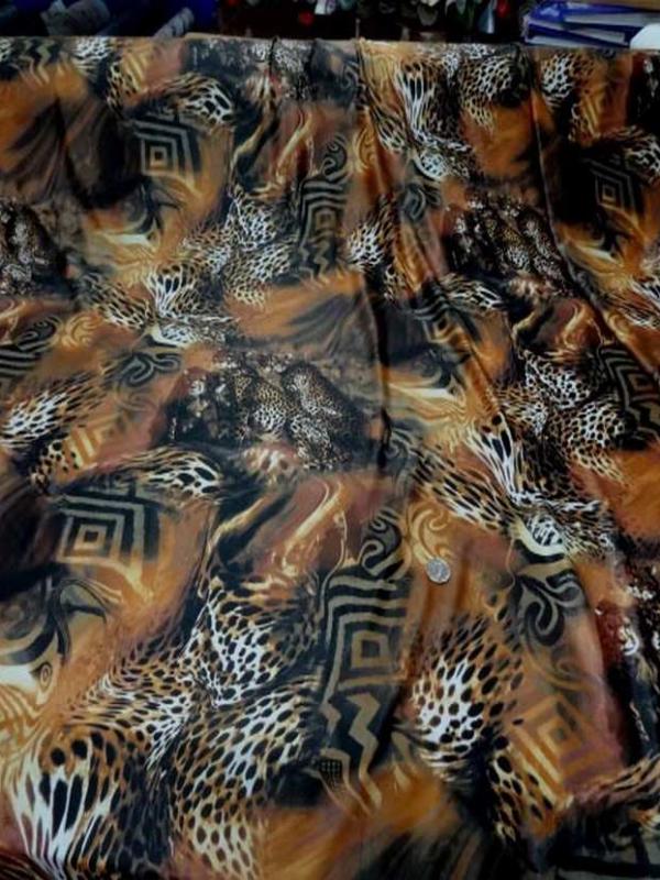 Lycra fin imprime leopard