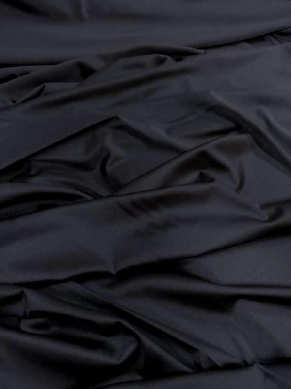 Lycra fin satine gris anthracite