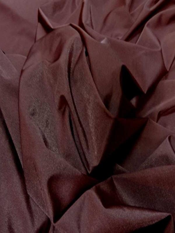 Lycra fin satine marron rouille en 1 45m de large