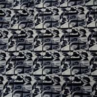 Lycra imprime blanc gris et noir1