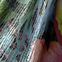 Lycra imprime motifs fleurs lurex metal2
