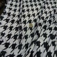 Lycra imprime noir blanc