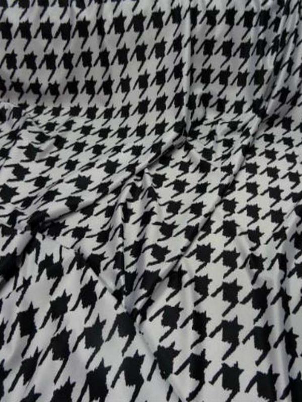 Lycra imprime noir blanc