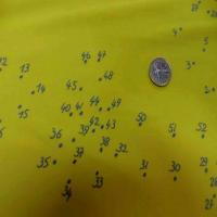 Lycra jaune imprime numero5
