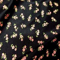 Lycra noir imprime petite fleurs5